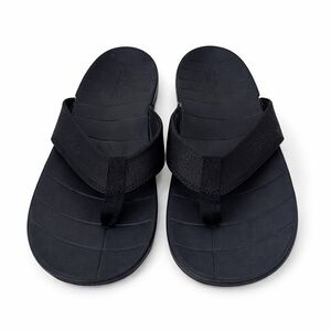 SOLE Catalina Mens Flip Flops Black Arch Support Comfort Sandals Size 10